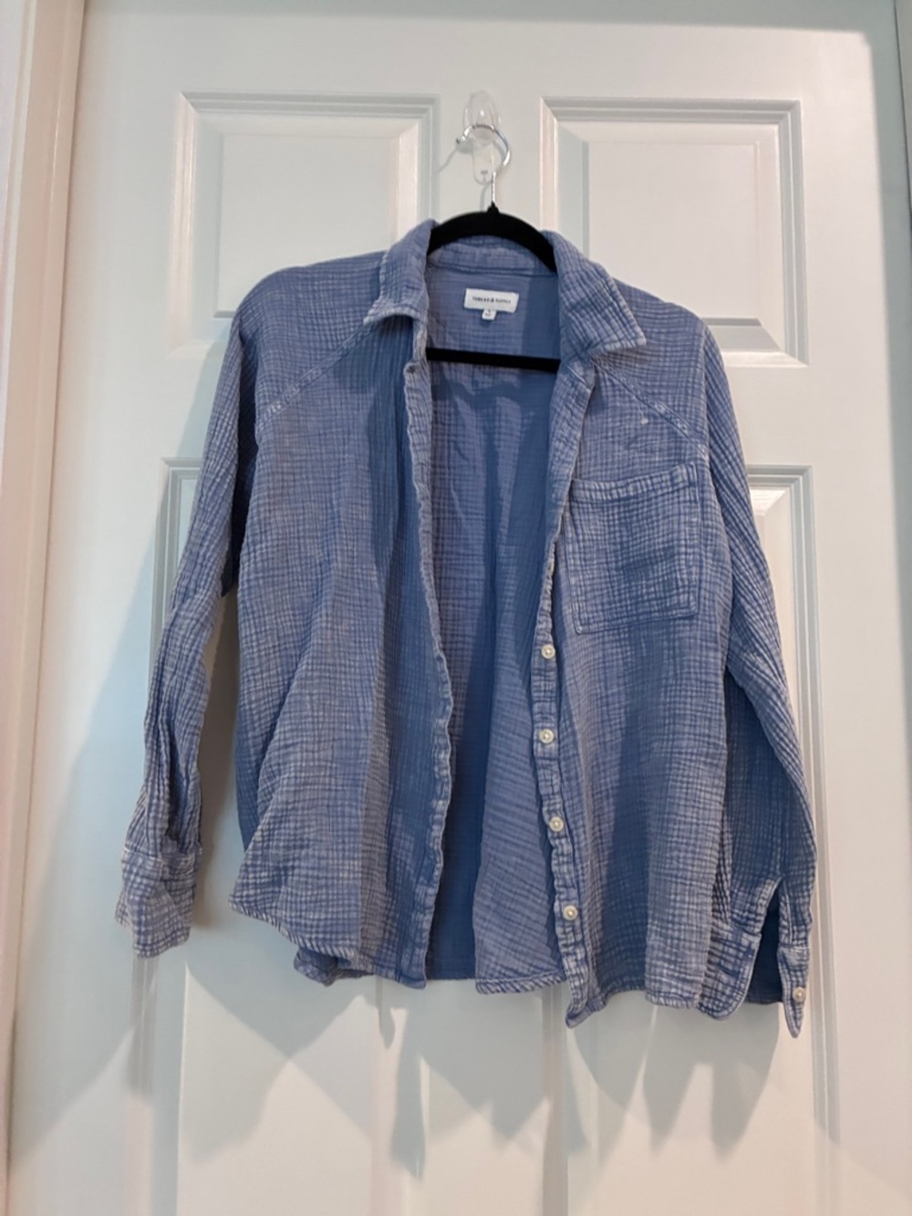 Thread & Supply‎ Light Blue Textured Button-Up Shirt